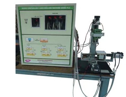 Servo Controlled 3 Axis Drilling Machine Using PLC