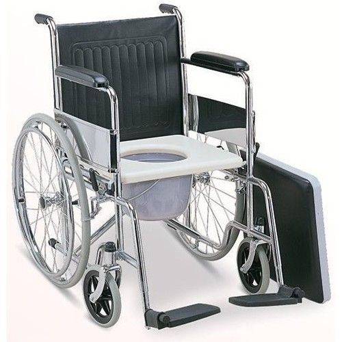 Folding Commode Wheelchair