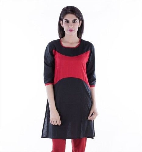 Casual Solid Sleeve Women Short Kurti