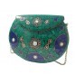 Ladies Handcrafted Brass and Coral Stone Metal Bag