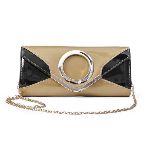 Chic Black and Golden Clutch