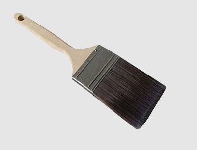 Paint Brush - Nylon and Polyester Blend Filaments | Extra Firm Composition, Sanded Wood Handles, Stainless Metal Ferrules, Flat Beaver Tail Design