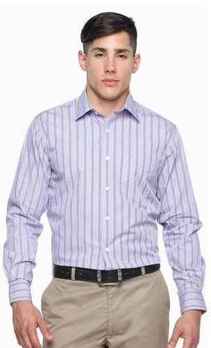 Purple Vogue Stripe Formal Shirt