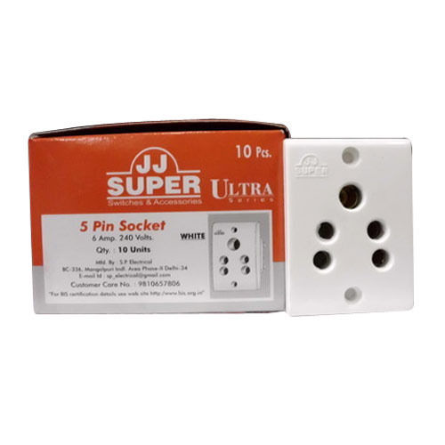 Peach 5 Amp 5 Pin Socket