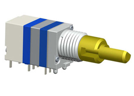 पोटेंशियोमीटर के साथ 8 मिमी ड्यूल मेटल शाफ्ट रोटरी एनकोडर, घरेलू उपकरण के लिए