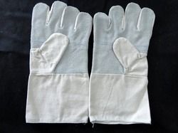 Leather Cotton Gloves - Premium Quality Tested Leather and Cotton Blend, Durable Design for Enhanced Comfort and Protection