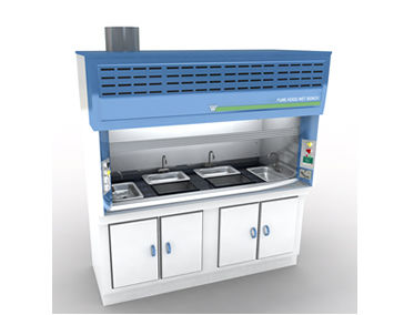 Wet Bench - Fume Hood Wet Process for Semiconductor Research & Manufacturing | Toxic Fume Removal, Control Modules, Versatile Applications in R&D and Medical Labs