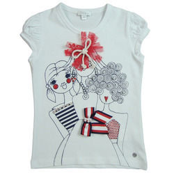 Girls Printed Top - High-Quality Cotton, Comfortable Fit & Enthralling Colors, Various Stylish Designs