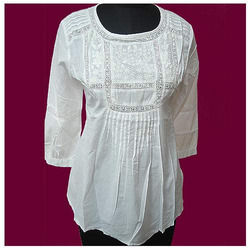 Ladies Embroidered Top - Delicate Fabric, Various Sizes and Attractive Colors | Wrinkle-Free, Colorfast, Skin-Friendly