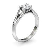 Split Diamond Engagement Ring