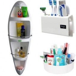 Corner Cabinet Tooth Brush Holder And Container