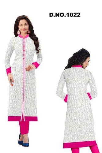 Pink And White Kurti