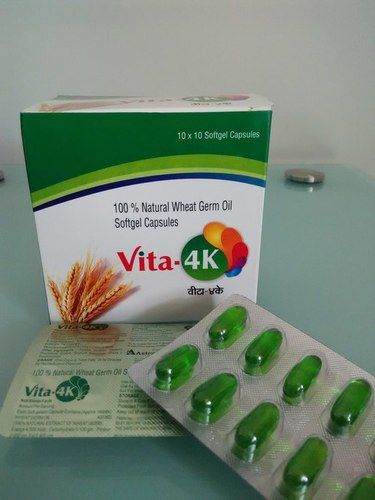 Vita-4k Natural Wheat Germ Oil Capsule