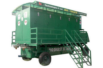 Trailer Mounted Mobile Green Bio Latrine - Eco-Friendly Waste Disposal, Pathogen Elimination, Maintenance-Free Operation