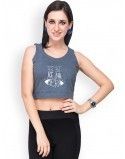 Womens Printed Crop Top