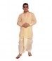 Trendy Beige Silk Blend Dhoti