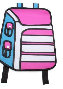 3D Jump Style Cartoon Comics School bag