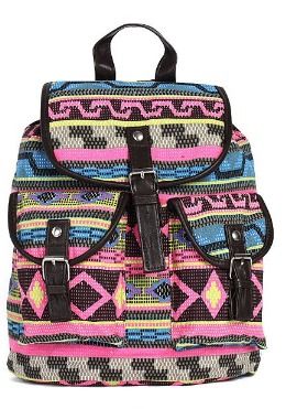 Retro Women Casual Print Canvas Backpack