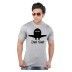 Men'S Graphic Grey Melange T-Shirt