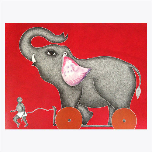 Elephant Cart Painting