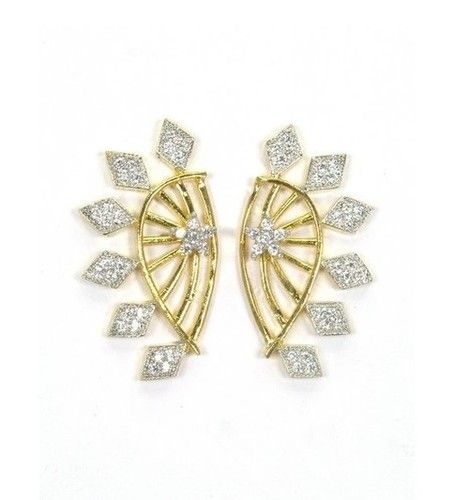 Elegant & Charming Handcrafted Cz Studded Earrings