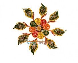 Leaves Design Rangoli