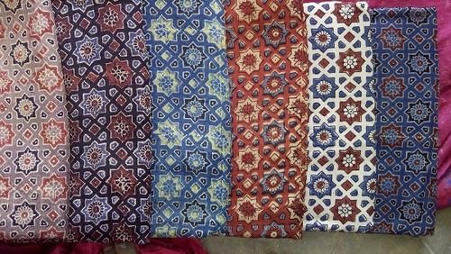 Ajrakh Block Printed Fabrics