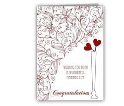 Wedding Greeting Card - Luxurious Paper Stock, Large Size | Attractive Look, Perfect Finish, Trendy Design