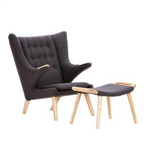 Hans Wegner Papa Bear Chair And Ottoman