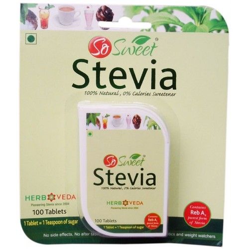 100% Natural Stevia Sweetener Tablets