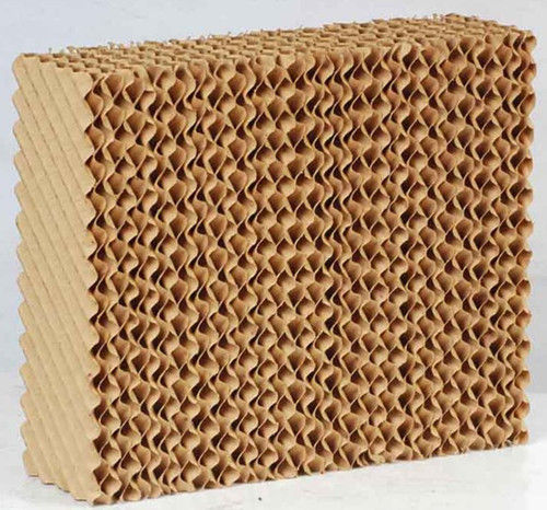 Evaporative Cooling Pad - High Quality Pure Wooden Paper, 1.0-2.0m Length x 30cm/60cm Width x 10mm/15mm/20mm Thickness, Brown/Green/Blackside, Non-Toxic and Environmentally Friendly