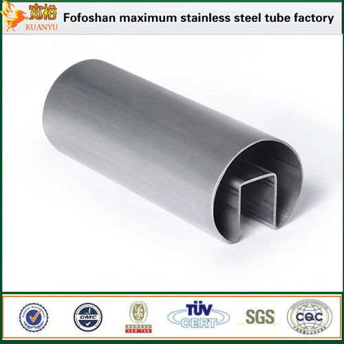 ASTM A312 304 Stainless Steel Slotted Pipe For Out Door Stainless Steel Railing