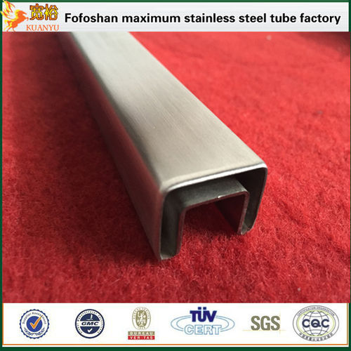 Grade 304 Mirror Polished Slotted Stainless Steel Pipe For Balcony Railing Soft