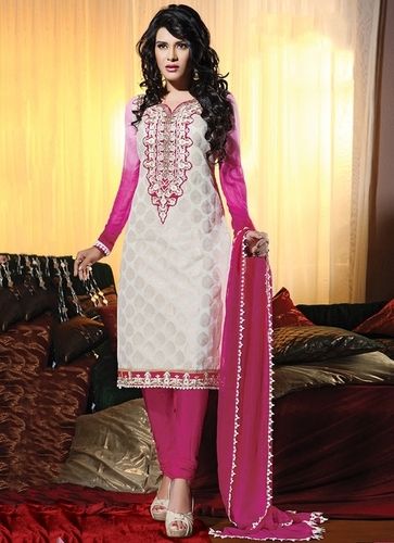 Silk Cotton Churidar Suit 