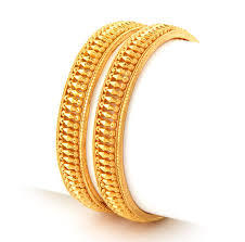 Plain Gold Bangles Recommended For: Women