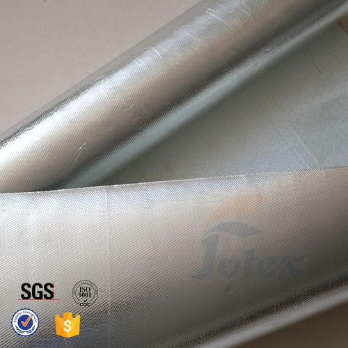 Aluminum Foil Woven Fiberglass Fabric For Fire Protective Suits Density: 430Gsm-1200Gsm