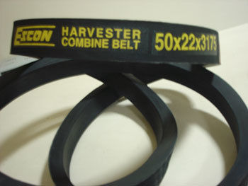 Harvester combine belts