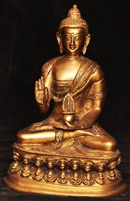 Brass Buddha Idol Sculptures