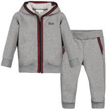 Machine Made Grey Track Suit For Kids