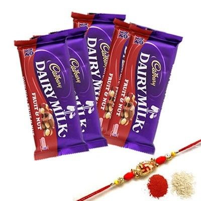 White Fruity N Nutty Rakhi