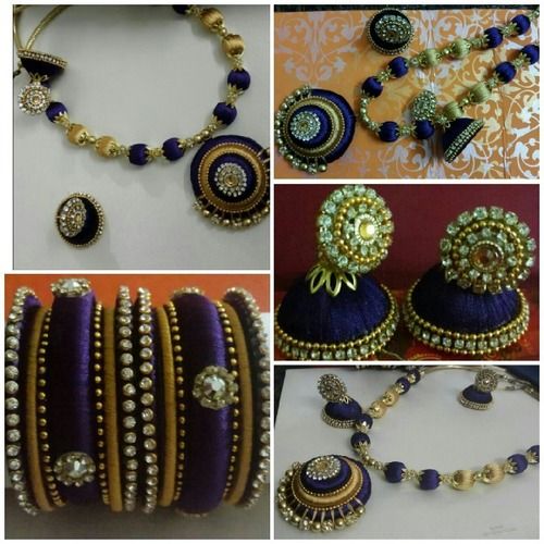 Thread Necklaces Bangles And Jumkies