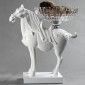 Horse Figurine With Glass Bowl Large