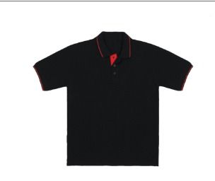  टी-शर्ट ब्लैक रेड टिपिंग 