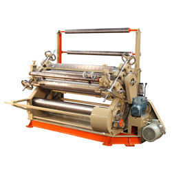 High Speed Oblique Type Corrugation Machine - High-Quality Material, Motorized Self Loading Arm, Twin Unwinding Shaft for Paper Reels | Designed for 2 Ply Corrugated Board Manufacturing