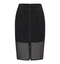 Zip Front Pencil Skirt