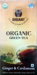 Organic Green Tea Ginger and Cardamom