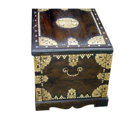 Wooden Brass Fitted Chest