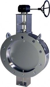 Double Flange Damper Butterfly Valve