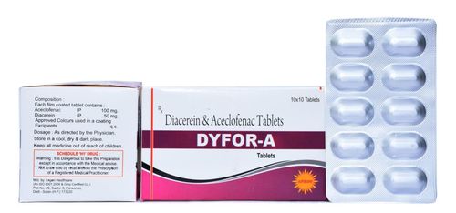 डायसेरिन और एसिक्लोफेनाक टैबलेट