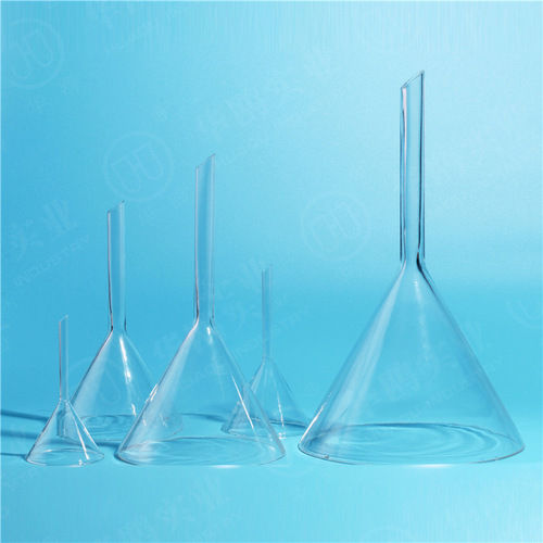 Laboratory Funnels - Pyrex Glass, Various Shapes with Ground-In Glass Stopper and Stopcock | High-Quality Separator Functionality, Graduated Options Available